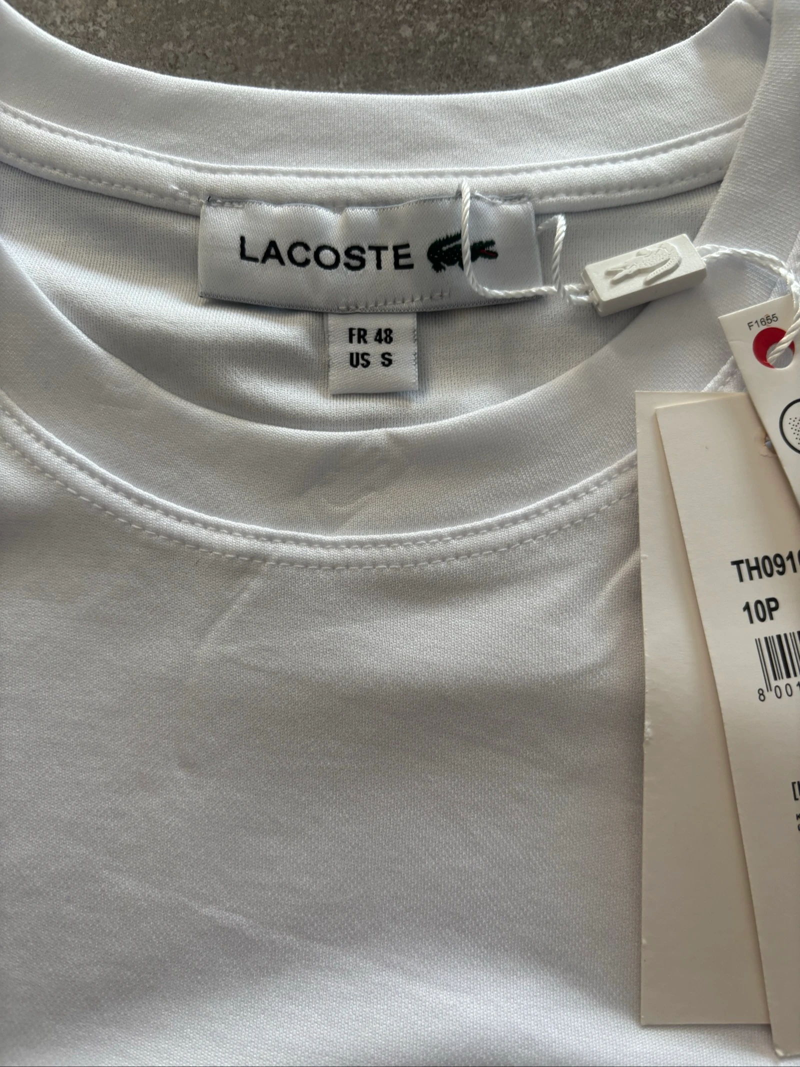 Camiseta Lacoste branca tamanho S – photo 4